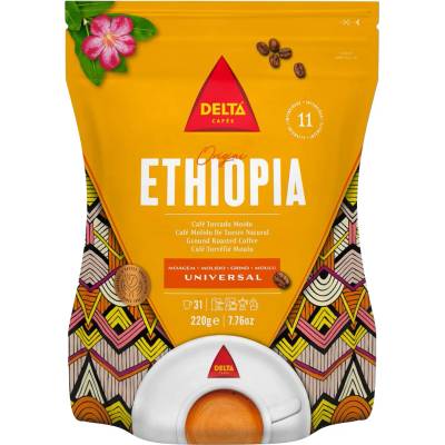 Delta Cafés Ethiopia mletá 220 g