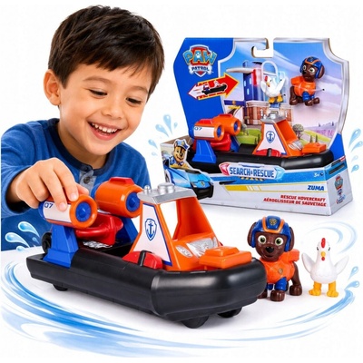 Spinmaster Tlapková patrola Pátrání a záchrana: Zumovo záchranné vznášedlo se 2 figurkami