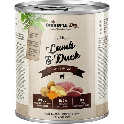 Chicopee Adult Dog Pure Lamb & Duck 800 g