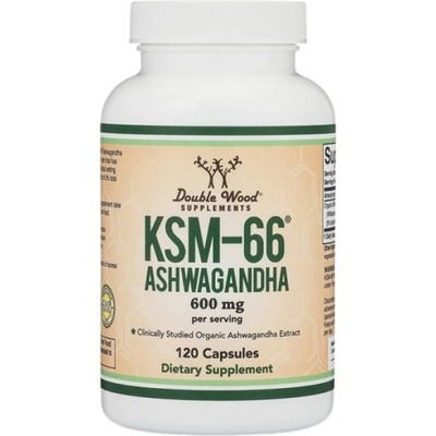 Double Wood Supplements Ashwagandha KSM-66® 600 mg [120 капсули]