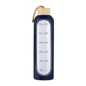 KiCA Glass bottle KiCA Hydro Glass 1000 ml - garnet
