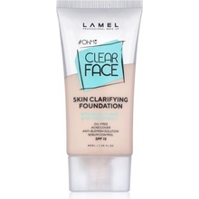 Lamel OhMy Clear Face tekutý make-up pre problematickú a mastnú pokožku 402 Deep beige 40 ml