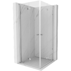 Mexen Mist-F Duo сгъваема душ кабина 90 x 90 cm, прозрачна, хром - 8A6-090L-090P-01-00 (8A6-090L-090P-01-00)