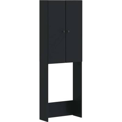 vidaXL Тоалетна Шкаф BREDA Черно 66 x 25, 5 x 190 см (897576)