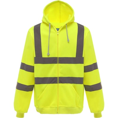 Yoko reflexní mikina na zip HVK07 Hi-Vis Yellow