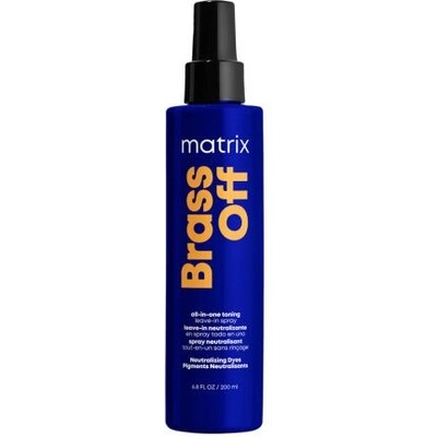 Matrix Brass Off All-In-One Toning Leave-In Spray спрей без отмиване за неутрализиране на златисти оттенъци 200 ml за жени