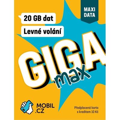 GIGA Max od MOBIL.CZ s 20 GB