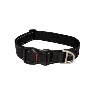 Rogz - Регулируем светлоотразителен нашийник за кучета, 50-80 см. - черен