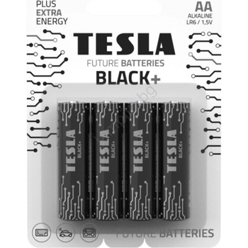 Image 1 of TESLA - 4 бр. Алкална батерия AA BLACK+ 1, 5V 2800 mAh (TS0017)