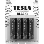 TESLA - 4 бр. Алкална батерия AA BLACK+ 1, 5V 2800 mAh (TS0017)