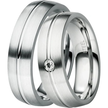 ST-88012 Ocelové snubní prsteny