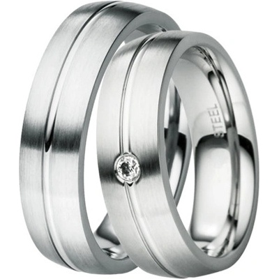 ST-88012 Ocelové snubní prsteny