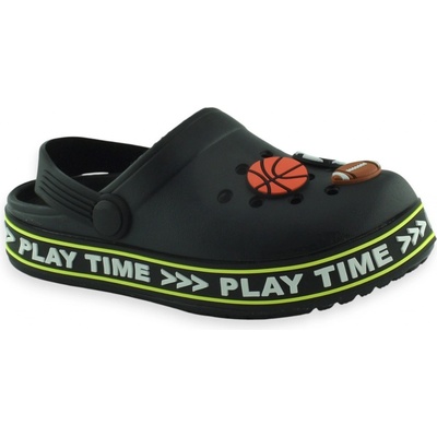 American Club dětské pantofle žabky pěnové černé