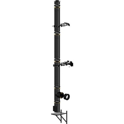 Bokra Nerezový izolovaný komín IZOL 50 150mm 4,72m čierny