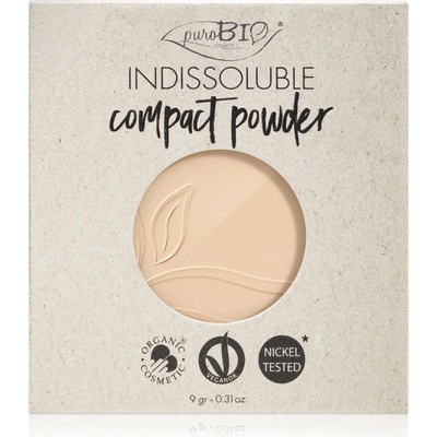 puroBIO Cosmetics Indissouble компактна пудра пълнител цвят T01 9 гр