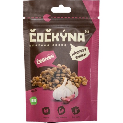 Čočkýna Smažená Čočka Bio česnek 40 g
