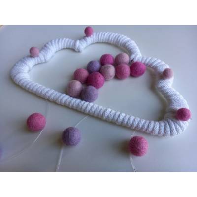 Veselé dudlíky - MACRAME MRÁČEK - RŮŽOVÝ