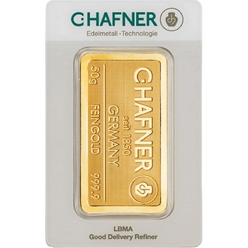 C.Hafner zlatý slitek 50 g