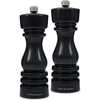 Cole & mason Комплект мелнички за сол и пипер LONDON - 18 см. - цвят черен гланц (Cole-&-Mason-H-233098)