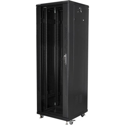 Lanberg rack cabinet 19" free-standing 37U - 600x600 self-assembly flat pack, black (FF01-6637-12B)
