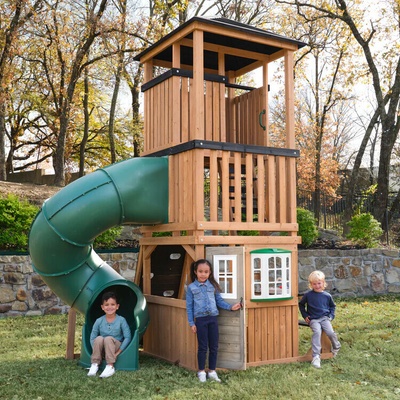 Kidkraft Detské ihrisko Panorama Tower s turbo tobogánom