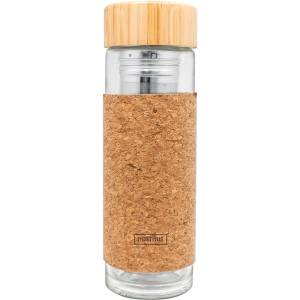 Vin Bouquet Nerthus Двустенна стъклена бутилка с инфузер - КОРК - 300 мл (VB-FIH-802)