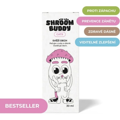 Shroom Buddy Cats svěží dech 30 ml – Zboží Mobilmania