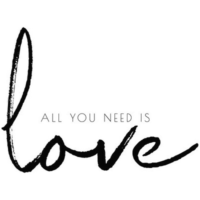 Plagát, Obraz - All you need is love, Finlay & Noa, 30 × 40 cm