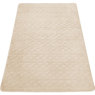 Takoy Koberec 140x180 vzor vrkoč ecru-HT-00386 | 140 x 180 cm