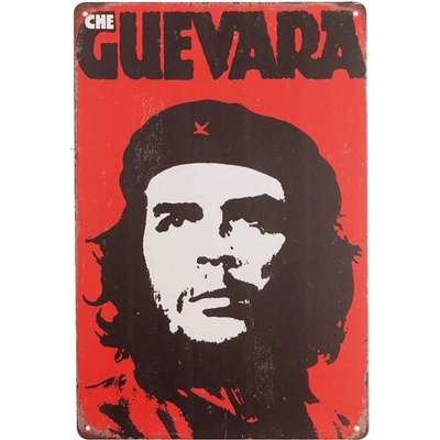 Plechová retro ceduľa Che Guevara 20x30cm
