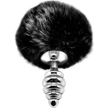 Image 1 of Alive Metal Anal Fluffly Twist Plug S Black