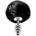Alive Metal Anal Fluffly Twist Plug S Black