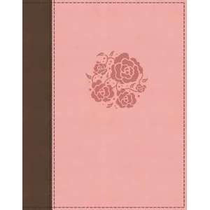 NIV, Journal the Word Bible for Women, Leathersoft, Pink, Red Letter Edition, Comfort Print: 500+ Prompts to Encourage Journaling and Reflection (ISBN: 9780310450801)