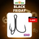 Delphin Trojháčik Bomb! GripHook Triple veľ.4 6 ks