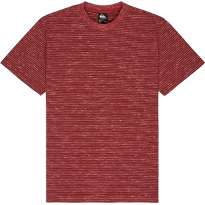 Quiksilver Мъжка тениска Quiksilver Lopaz Striped S/S Pocket T-shirt - Burnt Russet Lopaz Stripes - размер XXL (216-8985-0116)