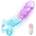 SuperLove LED Vibrating Dildo with Balls & Remote Small