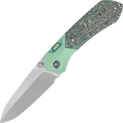 REMETTE RT-Meteor Knife M390 Titanium + CF Button Liner Lock RTPT-CL