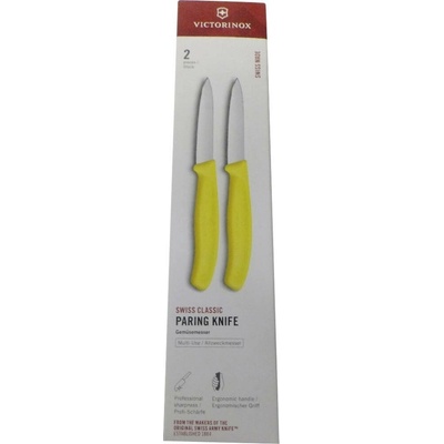 Victorinox - Sada kuchynských nožov na zeleninu SWISS CLASSIC 8 cm 2 ks žltá 6.7608.2C1