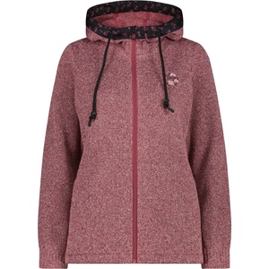 CMP Дамско поларено яке Cmp Women's Jacket Fix Hood Jacquard Knitted 35H1656 Fleece jacket - Peony - размер 36 (EU) (105-6204-0212)