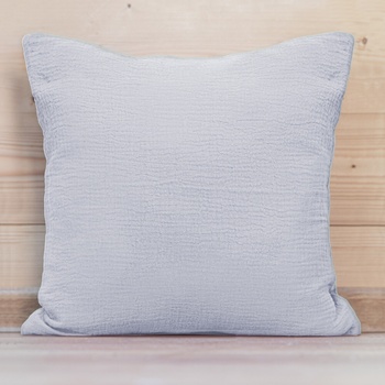 Biante Mušelín MSN-023 Svetlo modrosivá 40 x 40 cm