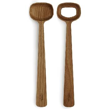 Kähler Лъжици за салати Hammershøi от дъбова дървесина 2 части (692226)