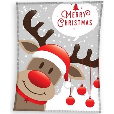 Sleep-well Mikroflanelová vánoční deka Sob Rudolf