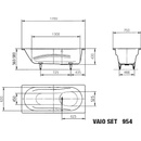 Kaldewei Vaio Set Star 170 x 75 cm 233523000001