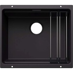 BLANCO Etagon 500 - Мивка Silgranit, 53x46 cm, с аксесоари, черна 527754 (527754) Мивка за вграждане