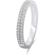 Brilio Silver strieborný prsteň s čírymi zirkónmi RI059W