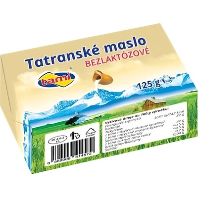 Tami Tatranské máslo bezlaktózové 125g