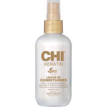 CHI keratin leave - in conditioner Кератинов подхранващ балсам без изплакване с коприна 177 мл (chi0215)