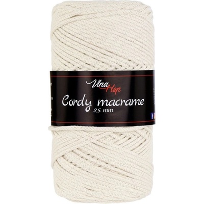 Vlna - Hep Cordy macrame 2,5 mm 8173 krémová