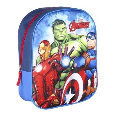 Cerda 3D dětský batoh AVENGERS jedna kapsa modrý 31 cm