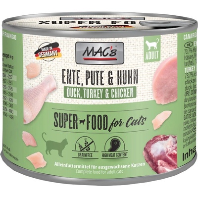 MAC's Cat Kačacie, morčacie a kuracie 12 x 200 g